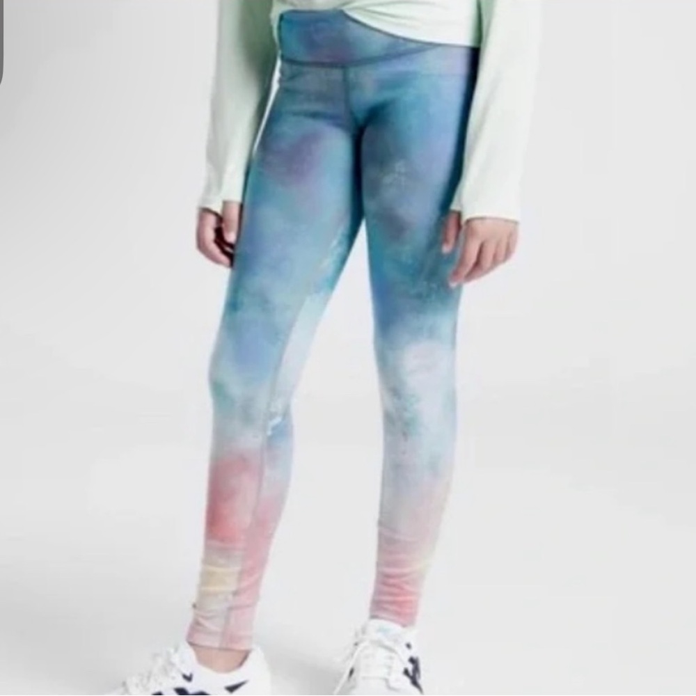 Athleta Girl Printed Chit Chat Tight Size M 8-10